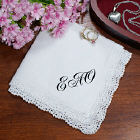 Any Initals Personalized Ladies Handkerchief